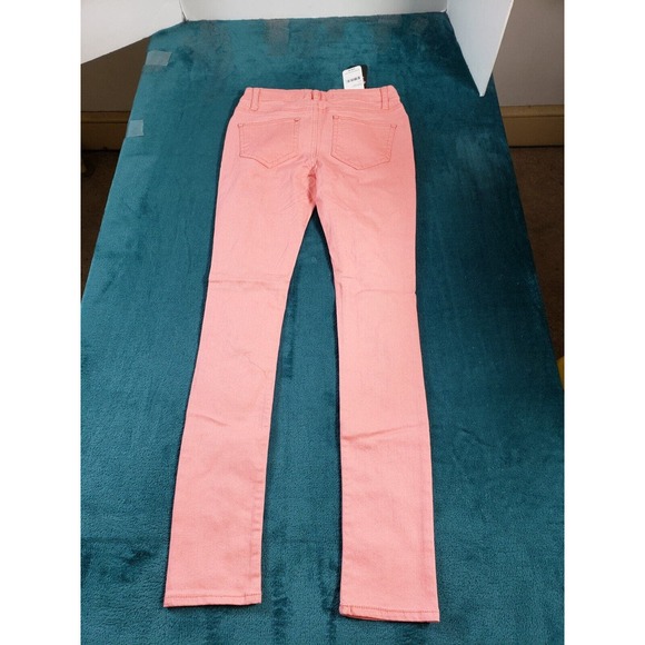 Soho Babe Jeans Sz 1 Womens Pink Mid Rise Skinny Distressed Stretch Ladies NWT - Picture 12 of 13